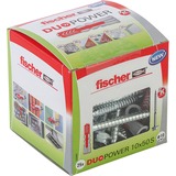 fischer Dübel DUOPOWER 10x50 S LD, Pasador gris claro/Rojo