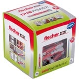 fischer Dübel DUOPOWER 8x65 S LD, Pasador gris claro/Rojo