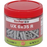 fischer Taco universal UX 6x35 R, caja, Pasador gris