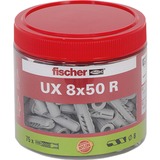 fischer Taco universal UX 8x50 R, caja, Pasador gris claro