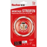 fischer Tiras de montaje GOW, 19 piezas, Cinta adhesiva blanco