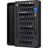 iFixit EU145299 punta de destornillador 64 pieza(s), Conjuntos de bits negro, 64 pieza(s), Plano, Hexagonal (métrico), JIS B 1012, Llave de vaso, Pentalobe, Phillips, Robertson, Cabezas de..., PH 0,PH 00,PH 000,PH 1,PH 2, 1,1.5,2,2.5,3,4 mm, T2,T3,T4,T5, TR10,TR15,TR20,TR25,TR6,TR7,TR8,TR9