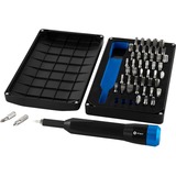 iFixit EU145391 punta de destornillador 48 pieza(s), Conjuntos de bits negro/Azul, 48 pieza(s), Punta de estrella de 12 puntas estriadas, Plano, Phillips, Pozidriv, Cabezas de tornillo Security..., PH 0,PH 1,PH 2,PH 3, PZ 1,PZ 2,PZ 3, 4,6,8 mm, TR10,TR15,TR20,TR25,TR27,TR30,TR35,TR40