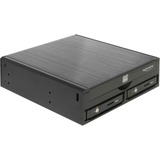 DeLOCK 47230 Caja para disco ODD 13,3 cm (5.25") SATA III Negro, Bastidor de instalación negro, 13,3 cm (5.25"), SATA III, Negro, Aluminio, 146,2 mm, 149,7 mm