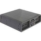 DeLOCK 47230 Caja para disco ODD 13,3 cm (5.25") SATA III Negro, Bastidor de instalación negro, 13,3 cm (5.25"), SATA III, Negro, Aluminio, 146,2 mm, 149,7 mm