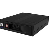 ICY BOX IB-170SK-B 13,3 cm (5.25") Bandeja para disco duro Negro, Chasis intercambiable negro, 13,3 cm (5.25"), Bandeja para disco duro, 3.5", SATA, Serial ATA II, Serial ATA III, 3.5", Negro