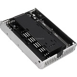 Icy Dock EZConvert Air tarjeta y adaptador de interfaz Interno SATA, Bastidor de instalación cromado, SATA, SATA, Negro, Cromo, 25,4 mm, 146,6 mm, 101,6 mm