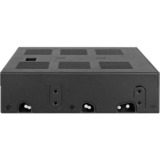 Icy Dock MB322SP-B panel bahía disco duro Negro, Bastidor de instalación negro, Negro, Metal, Plástico, 7,9.5 mm, 6 Gbit/s, Unidad de disco duro, SSD, 41,3 mm