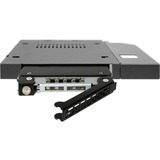 Icy Dock MB411SKO-B refacción para notebook, Bastidor de instalación negro, Negro, Metal, 128 mm, 130 mm, 12,7 mm, 215 g