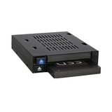 Icy Dock MB522SP-B base de conexión para disco duro Negro, Chasis intercambiable negro, Unidad de disco duro, SSD, SATA, 2.5,3.5", 6 Gbit/s, Negro, Datos, Poder