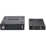 Icy Dock MB601M2K-1B caja para disco duro externo Caja externa para unidad de estado sólido (SSD) Negro 3.5", Chasis intercambiable negro, Caja externa para unidad de estado sólido (SSD), 3.5", M.2, 32 Gbit/s, Negro