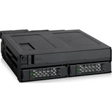 Icy Dock MB602SPO-B panel bahía disco duro Negro, Backplane  negro, Negro, Metal, 9.5,12.7 mm, 1 Ventilador(es), 4 cm, 12 Gbit/s