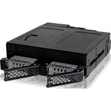 Icy Dock MB602SPO-B panel bahía disco duro Negro, Backplane  negro, Negro, Metal, 9.5,12.7 mm, 1 Ventilador(es), 4 cm, 12 Gbit/s