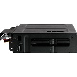 Icy Dock MB602SPO-B panel bahía disco duro Negro, Backplane  negro, Negro, Metal, 9.5,12.7 mm, 1 Ventilador(es), 4 cm, 12 Gbit/s
