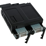 Icy Dock MB602SPO-B panel bahía disco duro Negro, Backplane  negro, Negro, Metal, 9.5,12.7 mm, 1 Ventilador(es), 4 cm, 12 Gbit/s