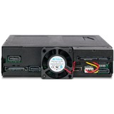 Icy Dock MB604SPO-B panel bahía disco duro Negro, Chasis intercambiable negro, Negro, Metal, 9.5,12.7 mm, 1 Ventilador(es), 4 cm, 12 Gbit/s