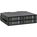 Icy Dock MB699VP-B panel bahía disco duro Negro, Backplane  negro, Negro, Metal, 15 mm, 2 Ventilador(es), 4 cm, 32 Gbit/s