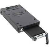 Icy Dock MB833M2K-B caja para disco duro externo Caja externa para unidad de estado sólido (SSD) Negro M.2, Chasis intercambiable negro, Caja externa para unidad de estado sólido (SSD), M.2, SAS, 32 Gbit/s, Negro