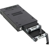 Icy Dock ToughArmor MB834M2K-B Caja externa para unidad de estado sólido (SSD) Negro M.2, Chasis intercambiable negro, Caja externa para unidad de estado sólido (SSD), M.2, SAS, 32 Gbit/s, Hot-swap, Negro