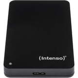 Intenso 2TB 2.5" Memory Case USB 3.0 disco duro externo 2000 GB Negro, Unidad de disco duro negro, 2000 GB, 2.5", 3.2 Gen 1 (3.1 Gen 1), 5400 RPM, Negro