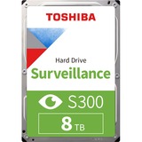 Toshiba S300 Surveillance 3.5" 8000 GB Serial ATA III, Unidad de disco duro 3.5", 8000 GB, 7200 RPM, A granel