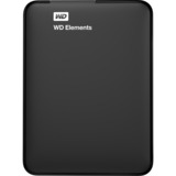 WD WD Elements Portable disco duro externo 1000 GB Negro, Unidad de disco duro negro, 1000 GB, 2.5", 3.2 Gen 1 (3.1 Gen 1), Negro