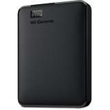 WD WD Elements Portable disco duro externo 4000 GB Negro, Unidad de disco duro negro, 4000 GB, 2.5", 3.2 Gen 1 (3.1 Gen 1), Negro