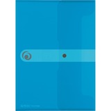 Herlitz 11207073 carpeta Polipropileno (PP) Azul A5, Bolsa transparente/Azul, A5, Polipropileno (PP), Azul, 1 pieza(s)