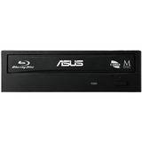 ASUS BW-16D1HT Bulk Silent unidad de disco óptico Interno Blu-Ray RW Negro, Regrabadora Blu-ray negro, Negro, Bandeja, Vertical/Horizontal, Escritorio, Blu-Ray RW, SATA, A granel