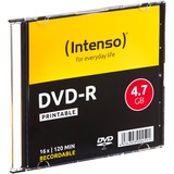 Intenso DVD-R 4.7GB, Printable, 16x 4,7 GB 10 pieza(s), DVDs vírgenes Printable, 16x, DVD-R, 120 mm, Imprimible, Caja de cd, 10 pieza(s), 4,7 GB