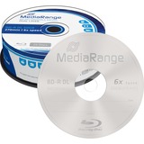 MediaRange MR508 disco blu-ray lectura/escritura (BD) BD-R DL 50 GB 25 pieza(s), Discos Blu-ray vírgenes 50 GB, BD-R DL, Caja para pastel, 25 pieza(s)