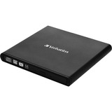 Slimline CD/DVD unidad de disco óptico DVD-RW Negro, Regrabadora DVD externa