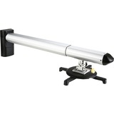 Acer MC.JBG11.003 montaje para projector Pared Aluminio, Negro, Soporte de pared plateado/Negro, Pared, 12 kg, Aluminio, Negro, 360°, -10 - 10°, 125 cm