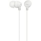Sony MDR-EX15LP Auriculares y Cascos blanco, Alámbrico, 8 - 22000 Hz, Música, 3 g, Auriculares, Blanco