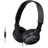 Sony MDR-ZX110AP Auriculares y Cascos, Auriculares con micrófono negro, Alámbrico, 12 - 22000 Hz, Llamadas/Música, 120 g, Auriculares, Negro