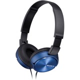 Sony MDR-ZX310AP Auriculares y Cascos, Auriculares con micrófono azul/Negro, Alámbrico, 10 - 24000 Hz, Llamadas/Música, 125 g, Auriculares, Azul