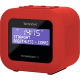 TechniSat TECHNIRADIO 40 Personal Digital Rojo, Radio despertador rojo, Personal, Digital, DAB+,FM, 87.5 - 108 MHz, 174 - 240 MHz, 1,2 W