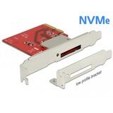 DeLOCK 91748 lector de tarjeta PCI Express Interno Metálico, Rojo, Adaptador CF, Metálico, Rojo, PCI Express, Windows 10, Windows 10 Pro x64, Windows 7, Windows 7 x64, Windows 8.1, Windows 8.1 x64, 1 pieza(s), Caja