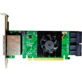 HighPoint SSD7184 controlado RAID PCI Express x8 8 Gbit/s, Tarjeta RAID PCI Express 3.0, SATA, PCI Express x8, 0, 1, 1+0, 8 Gbit/s, Low Profile MD2 Card, CLI, API package