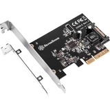 SilverStone ECU02-E tarjeta y adaptador de interfaz Interno USB 3.2 Gen 2 (3.1 Gen 2), Tarjeta de interfaz PCIe, USB 3.2 Gen 2 (3.1 Gen 2), Perfil bajo, PCIe 3.0, Negro, 10 Gbit/s