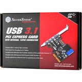 SilverStone ECU04-E tarjeta y adaptador de interfaz Interno USB 3.2 Gen 1 (3.1 Gen 1), Controlador PCIe, USB 3.2 Gen 1 (3.1 Gen 1), Perfil bajo, PCIe 2.0, 10 Gbit/s