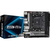 ASRock B550M-ITX/ac AMD B550 Zócalo AM4 mini ITX, Placa base negro/Gris, AMD, Zócalo AM4, 3rd Generation AMD Ryzen™ 3, 3rd Generation AMD Ryzen 5, 3rd Generation AMD Ryzen™ 7, 3rd..., DDR4-SDRAM, 64 GB, DIMM