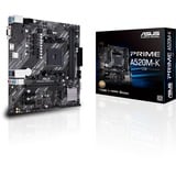 ASUS PRIME A520M-K AMD A520 Zócalo AM4 micro ATX, Placa base AMD, Zócalo AM4, AMD Ryzen™ 3, AMD Ryzen™ 5, AMD Ryzen™ 7, Zócalo AM4, DDR4-SDRAM, 64 GB