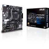 ASUS PRIME A520M-K AMD A520 micro ATX, Placa base AMD, 3rd Generation AMD Ryzen™ 3, 3rd Generation AMD Ryzen 5, 3rd Generation AMD Ryzen™ 7, 3rd..., DDR4-SDRAM, 64 GB, DIMM, 2133,2400,2666,2800,3000,3200,3333,3466,3600,3733,3866,4000,4400,4600 MHz