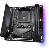 GIGABYTE B550I AORUS PRO AX Placa base - Procesadores AMD Ryzen 5000, VRM de 8 fases, hasta 5300 MHz DDR4, 1xPCIe 4.0 + 1xPCIe 3.0 M.2, Wi-Fi 6E, LAN 2.5GbE, USB 3.2 Gen 2 VRM de 8 fases, hasta 5300 MHz DDR4, 1xPCIe 4.0 + 1xPCIe 3.0 M.2, Wi-Fi 6E, LAN 2.5GbE, USB 3.2 Gen 2, AMD, Zócalo AM4, AMD Ryzen 3000 Series, AMD Ryzen 4000 Series, AMD Ryzen 5000 Series, Zócalo AM4, DDR4-SDRAM, 64 GB