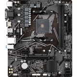 GIGABYTE Placa base A520M S2H - Soporta CPUs AMD Ryzen serie 5000 AM4, VRM digital puro de 4+3 fases, hasta 5100MHz DDR4 (OC), PCIe 3.0 x4 M.2, LAN GbE, USB 3.2 Gen 1 negro/Gris, VRM digital puro de 4+3 fases, hasta 5100MHz DDR4 (OC), PCIe 3.0 x4 M.2, LAN GbE, USB 3.2 Gen 1, AMD, Zócalo AM4, AMD Ryzen 3000 Series, Zócalo AM4, 64 GB, DDR4-SDRAM