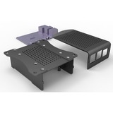 Joy-IT Carcasa de aluminio para Raspberry Pi 4 B, Caja/Carcasa negro