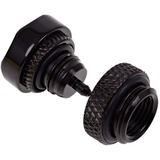 Alphacool 17361 accesorio o pieza de sistema de refrigeración para ordenador Racor, Válvula negro, Racor, Latón, Negro, 1/4", 1,7 cm, Líquido