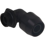 Alphacool 17455 accesorio o pieza de sistema de refrigeración para ordenador Racor, Conexión negro, Racor, Latón, Negro, 1/4", 90°, 27 mm