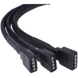 Alphacool 18538 accesorio o pieza de sistema de refrigeración para ordenador Cable divisor RGB, Cable Y negro, Cable divisor RGB, Negro, Hembra, Hembra